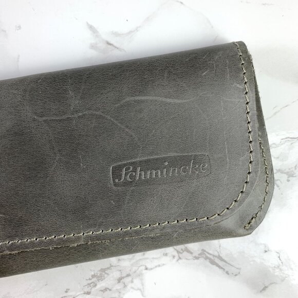 Schmincke Grey Leather Case with Cord - Picture 3 of 6